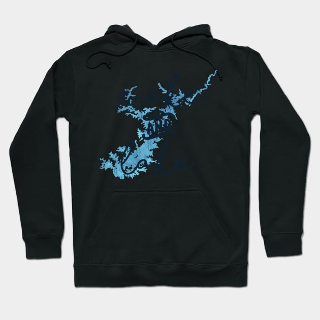 Wake & Lake at Lake Lanier Hoodie by DRHArtistry